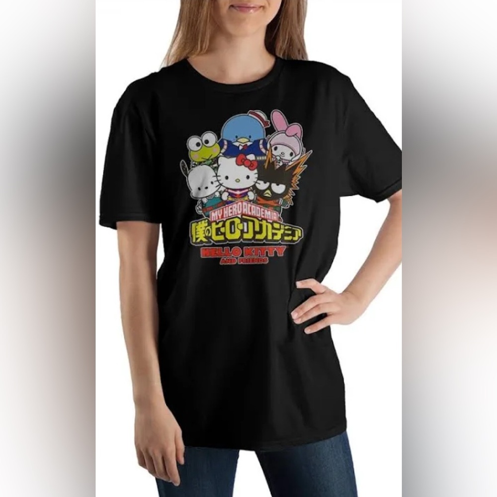 My Hero Academia Hello Kitty Short Sleeve Tee